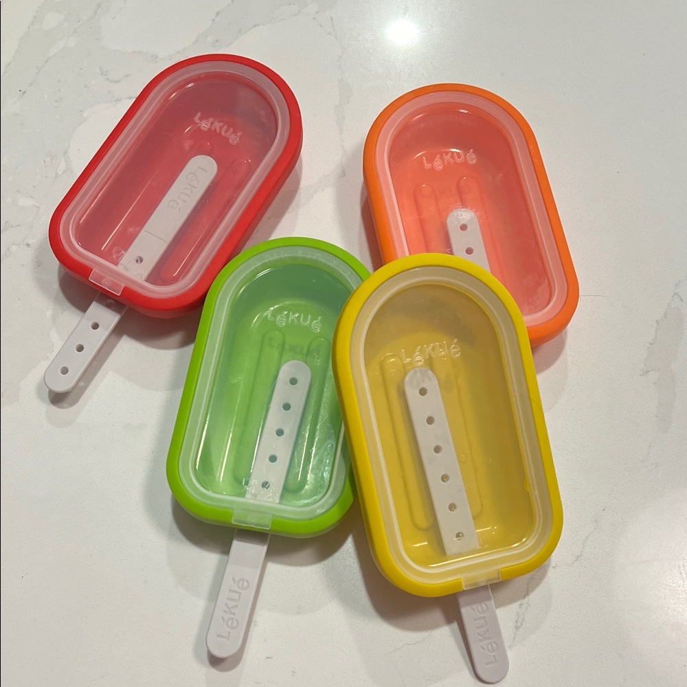Set of 4 popsicle molds